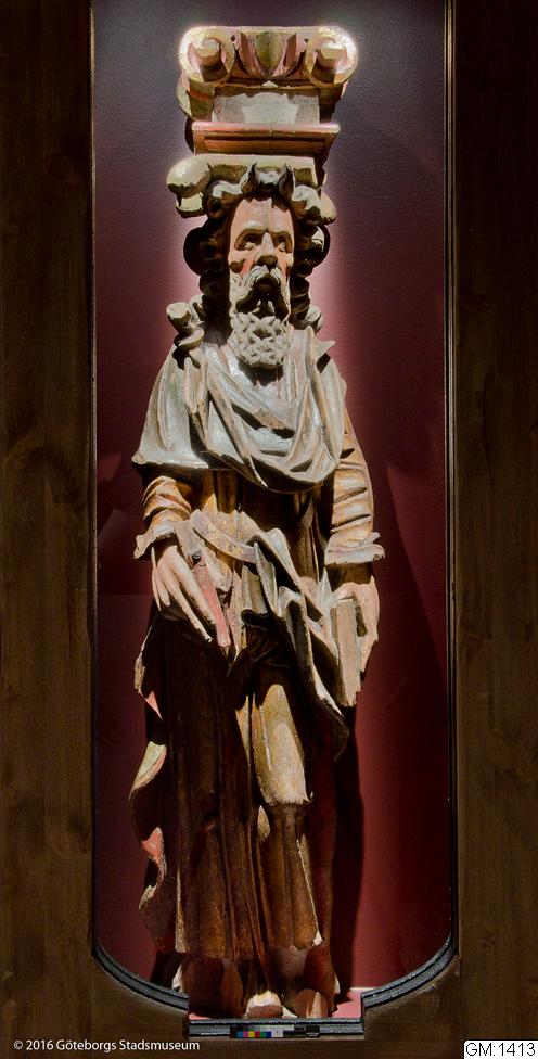 apostlafigur, träskulptur, kyrkliga inventarier, skulpturer, apostle, sculpture