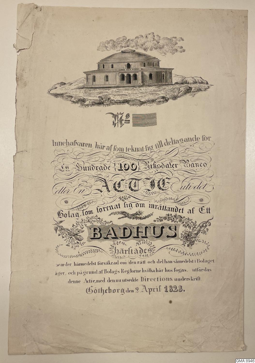 aktiebrev, tryck, värdepapper